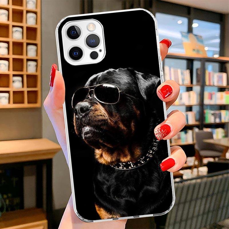 Rottweiler Dog Cover Phone Case For iPhone 16 17 Air 15 14 Pro Max 16E Phone Case 13 Mini 12 11 7 SE 8 Print Pattern Fit Cases 1