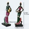 1/2/3pcs Decorative Sculpture Statue Home Decor House Home Decoration Living Room table Black Folk Custom Doll Resin Crafts