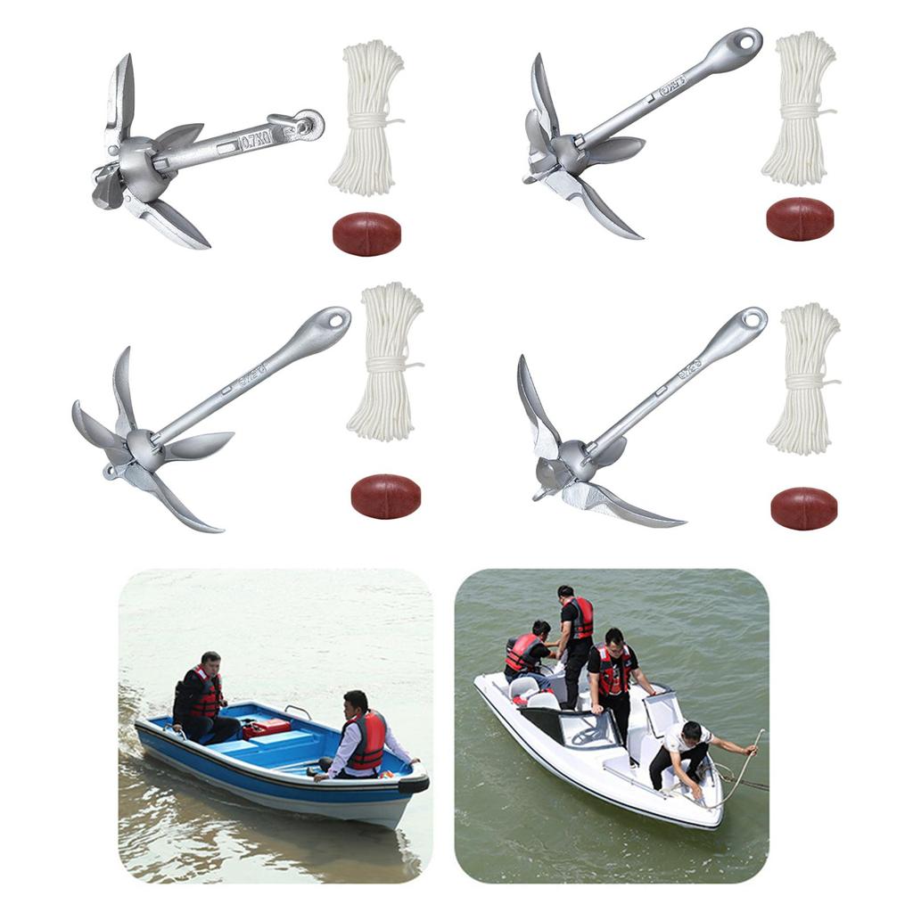 Anchor, Kayak Hook, Claw, Buoy Ball for Sailboats, Boating, Inflatable Boats, Canoes,