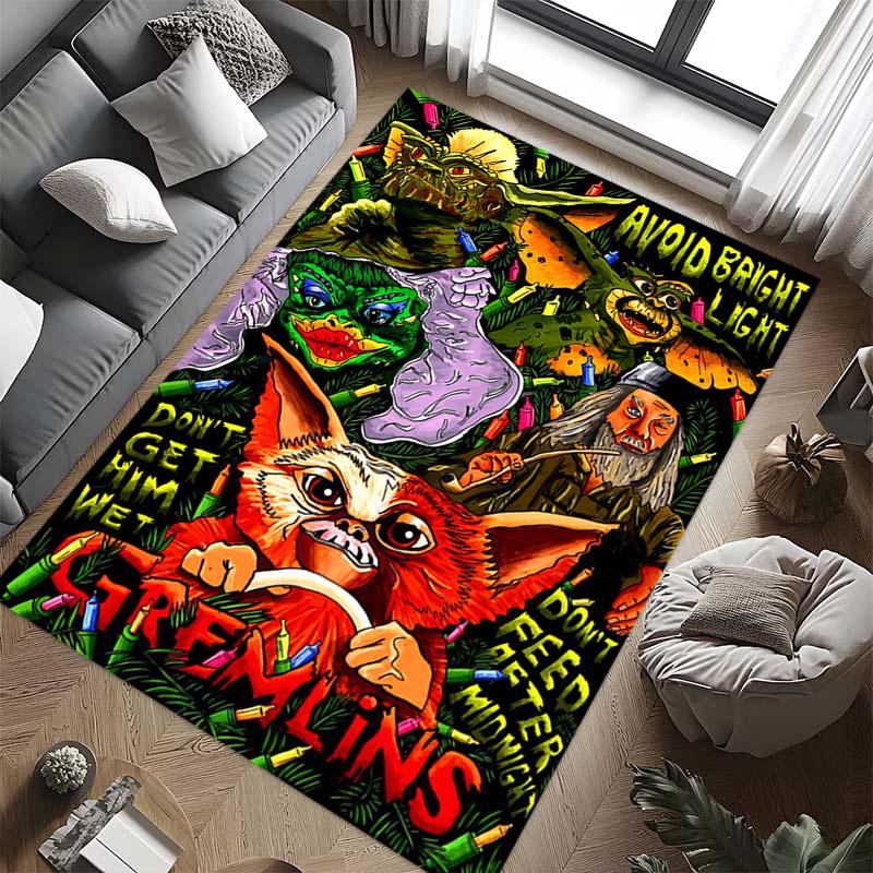 Gremlins 35th Anniversary: Chaos Charm carpet Suitable for all seasons Living room and bedroom mats Doormat Protective pad Bathroom mat