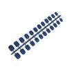24 Pack Frosted Coffin False Nails DIY Exquisite Elegant Colour-fast Personality Acrylic Nail for Manicure Lovers