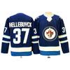 Mens Vintage Winnipeg Jets Embroidered Ice Hockey Jersey 55 Cotton Blend Practice Uniform Adult Sports Fans