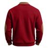 Men's Sweatshirt with Christmas Print and Casual Button