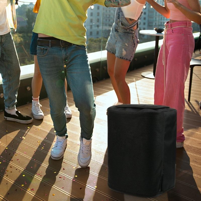 Durability Nylon Speakers Cover for Pro+ Speakers Portable K Song Systems with Easy Access Side Sticker Speakers Bag