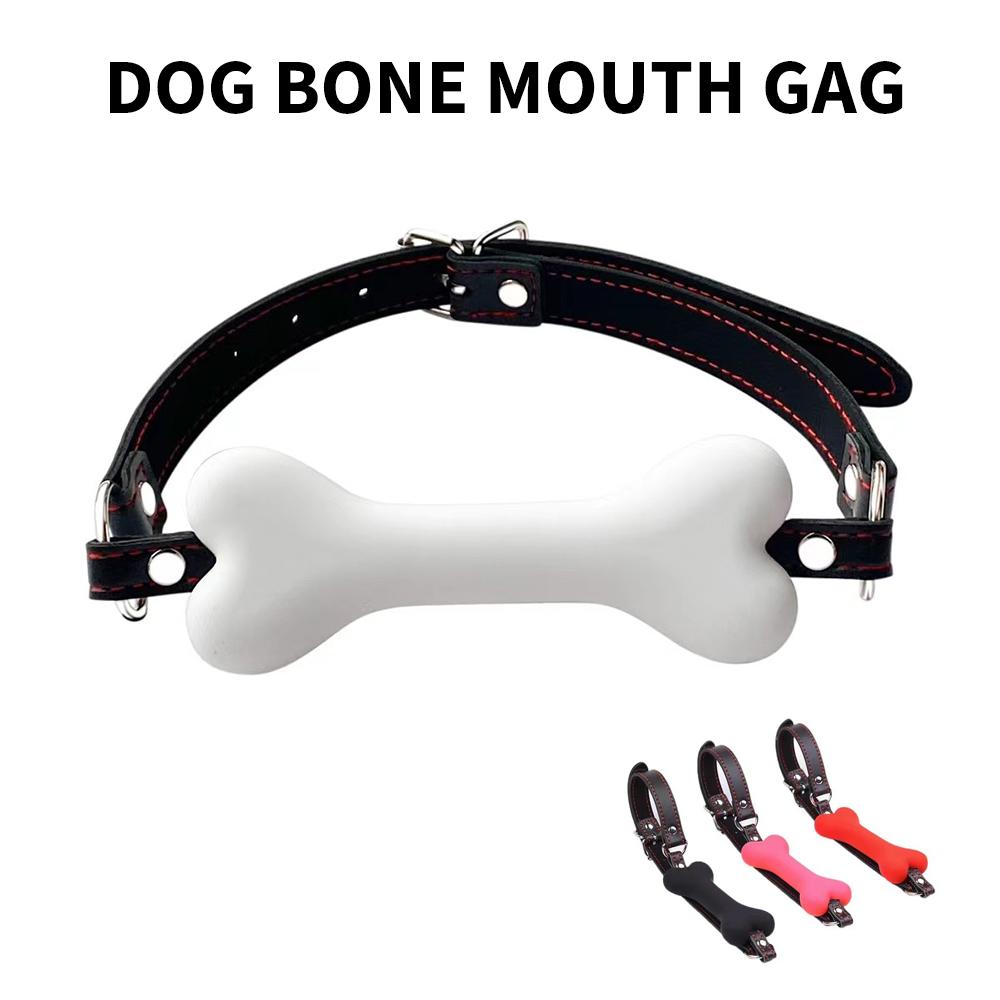 Adult Toys Dog Bone Mouth Gag Sm Sextoy Exotic Accessories Sex Toys For Women Soft Safety Silicone BDSM Adult Games BDSM