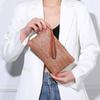 Fashion Ladies Weaving Bag Wristlet Clutch Women Daily Money Phone Clutch Solid Straw Woven Coin Purse Beach Wallet Card Leisure Travel