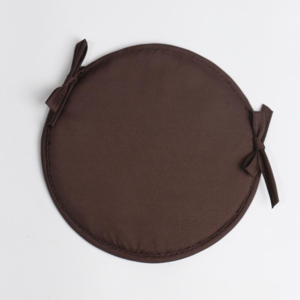 

Thickened Sponge Circular Chair Cushion Washable Seat Pad Cover Garden Patio Kitchen Office кавовий