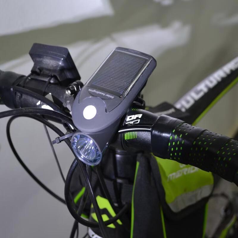 Solar & USB Rechargeable Bicycle Headlight