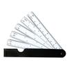 Portable Drafting Fan Plastic- Architect Engineering Metric Scale Ruler with 5 Blades Multifunctional Measurer Durable