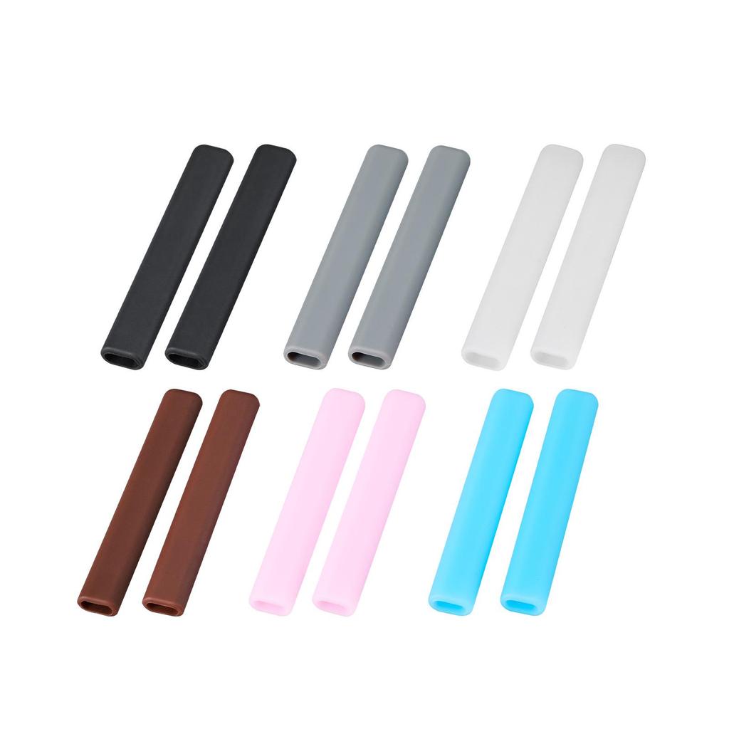Fundas de Silicona Antideslizantes para Patillas de Gafas con Ganchos Elásticos para Orejas