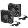 2 Peças Ventoinha para Gabinete de Computador Ultra Silenciosa Ventoinha de Resfriamento Silenciosa 5V USB Ventoinha Cooler para PC Ventoinhas de Gabinete