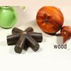 Xifa Flame Fireman Cartoon Wood Carving Ornament: Magnetic Artistic Desktop Decoration