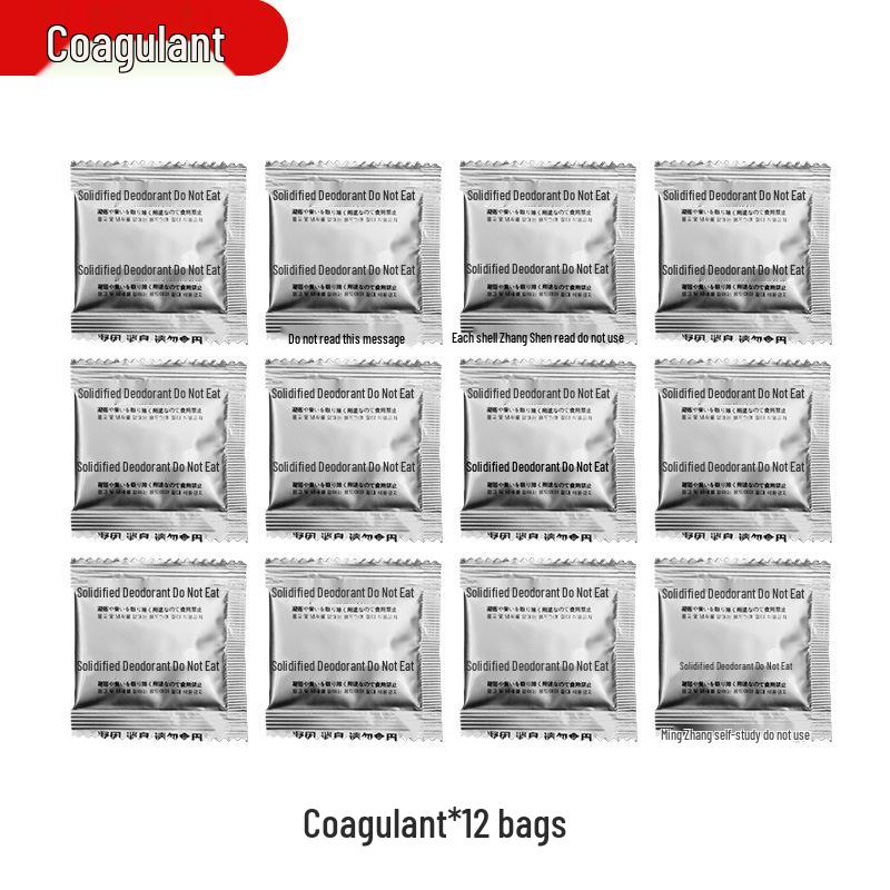 Sammenleggbart telt og utendørs toalettilbehørssett med koagulant