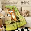 Film T-Der große böse Fuchs und andere Geschichten-s Warme weiche Flanelldecke, Vielseitig für Sofa Bett Camping Reise Nickerchen