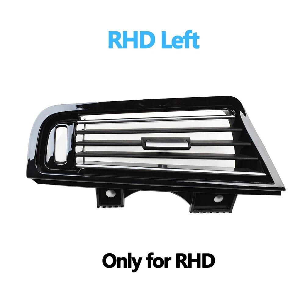 LHD RHD Piano Black Front Air Vents AC Outlet Panel Chrome For BMW 5 Series F10 F11 F18 520i 523i 525i 528i 535i