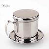 Stainless Steel Vietnamese Coffee Filter Cup Drip Maker Infuser Pot with Handle