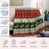 Christmas Elk party Flannel Blanket Warm Soft Halloween Christmas Couch Warm Cozy Decorative Decor Gift for All Season