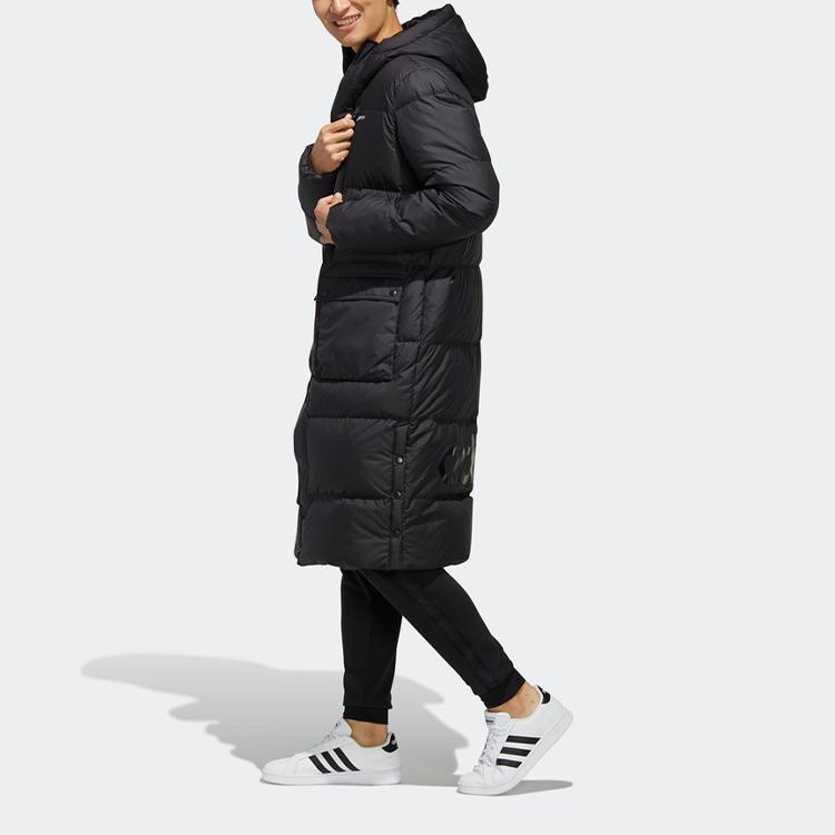 Adidas Neo Down Jackets Men's Black Hooded Moderate Other EI4436