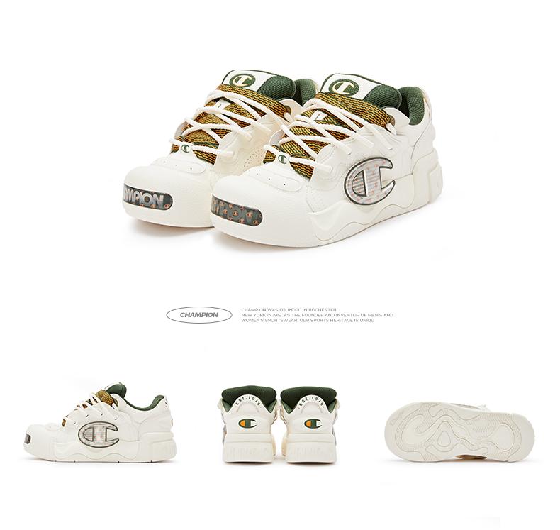 Champion color blocking low top sneakers for sports and casual wear