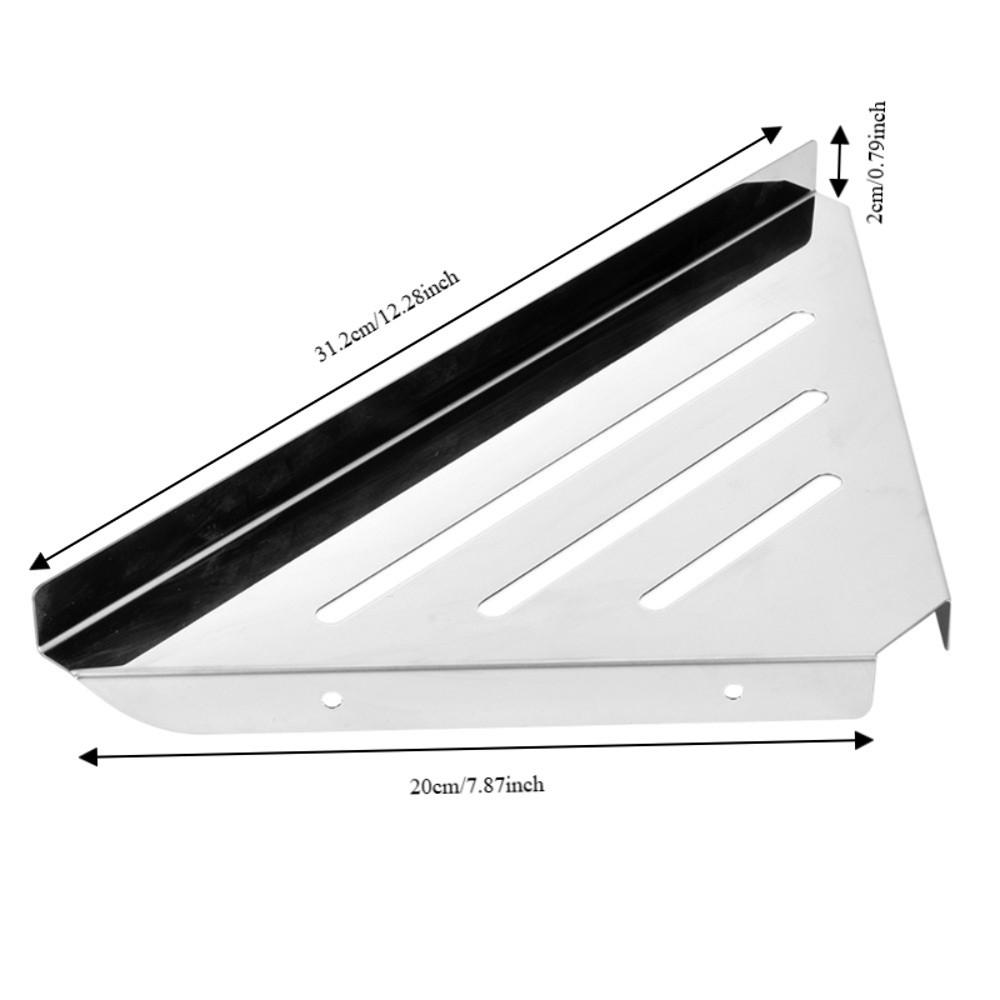 Silver Shower Corner Shelf Stainless Steel Bathroom Shelf Organizer  Bathroom Storage