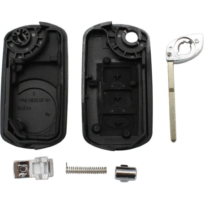 3 Buttons With Uncut Blade Remote Key Fob Case Replacement For Range Rover LR3 2005 2006 2007 2008 2009