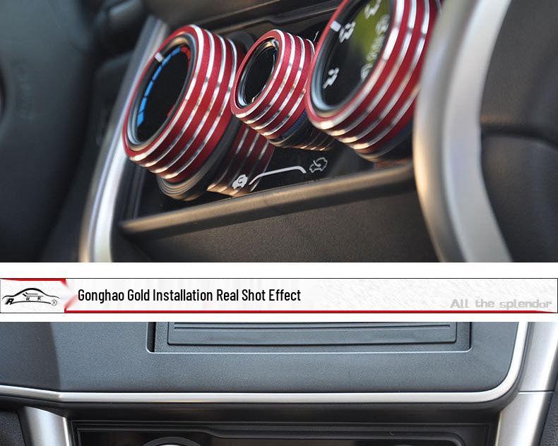 Honda Fit 14-18 A/C Knob Decor Ring for Center Console