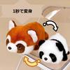 Cute Transforming Plush Birthday Gift [New Model] Double-Sided Toy, Large, (RABBIT-ELLEPHANT) (ORANGE-WHITE)