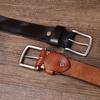 Belt Men's Real Cowhide Personalized Metal Retro Belt Pin Buckle First Layer Cowhide Casual Belt