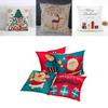 Elegantes Weihnachts-Kissenbezug Glitzer Baumwolle Leinen Sofa Überwurf Kissenbezug Für Heimdeko