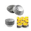 Silver 10-pack Cake Cupcake Liners Baking Cup Molds Muffin Round Cupcake Tools Baking Pan Baking Pastry Cake Decorating Tools