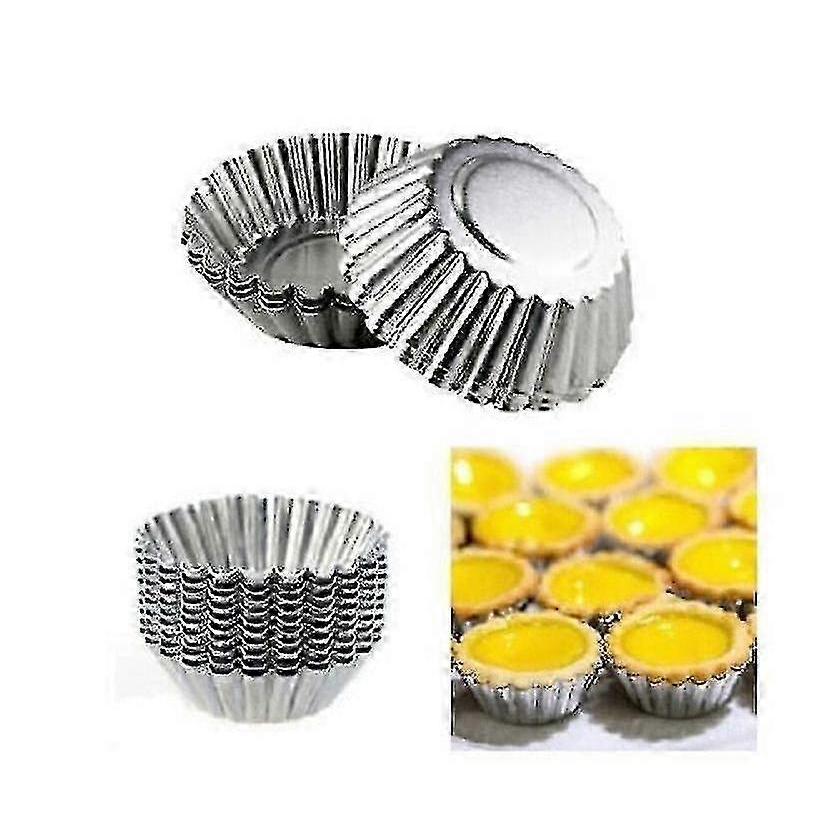 Silver 10-pack Cake Cupcake Liners Baking Cup Molds Muffin Round Cupcake Tools Baking Pan Baking Pastry Cake Decorating Tools