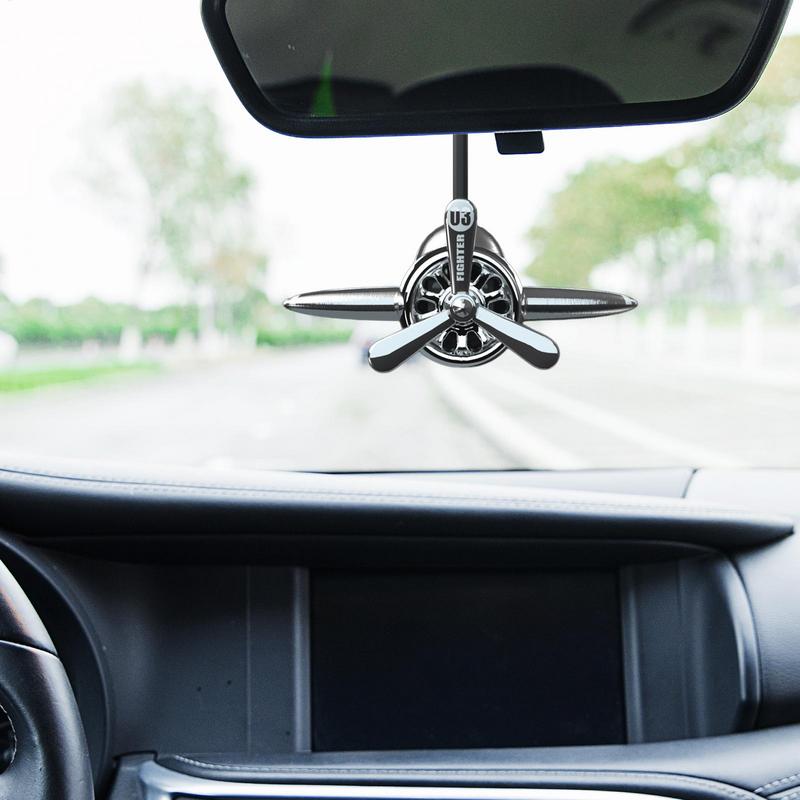 Solar Lufterfrischer Auto Flugzeug Solar Rotierend Aromatherapie Rotierender Auto Duft Diffusor Lüfter Für Rückspiegel