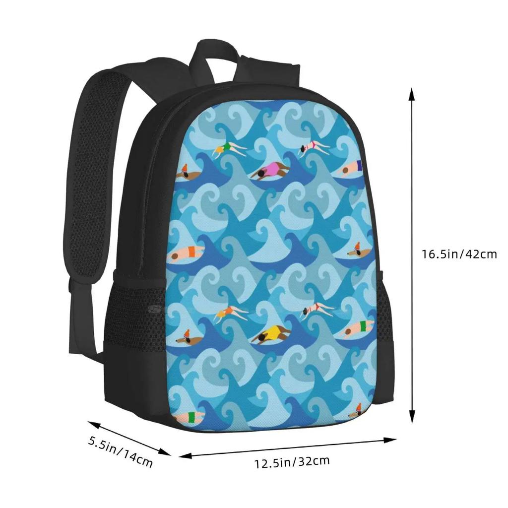 New Year’s Swim School Bags Travel Laptop Backpack Holiday Traditions Holidays Winter Summer Netherlands Holland England Uk