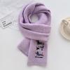 Plain Embroider Dachshund Dog Knitted Warm Shawl Scarf Winter Female High Quality Wrap Pashmina Stole Bufandas Hijab Snood