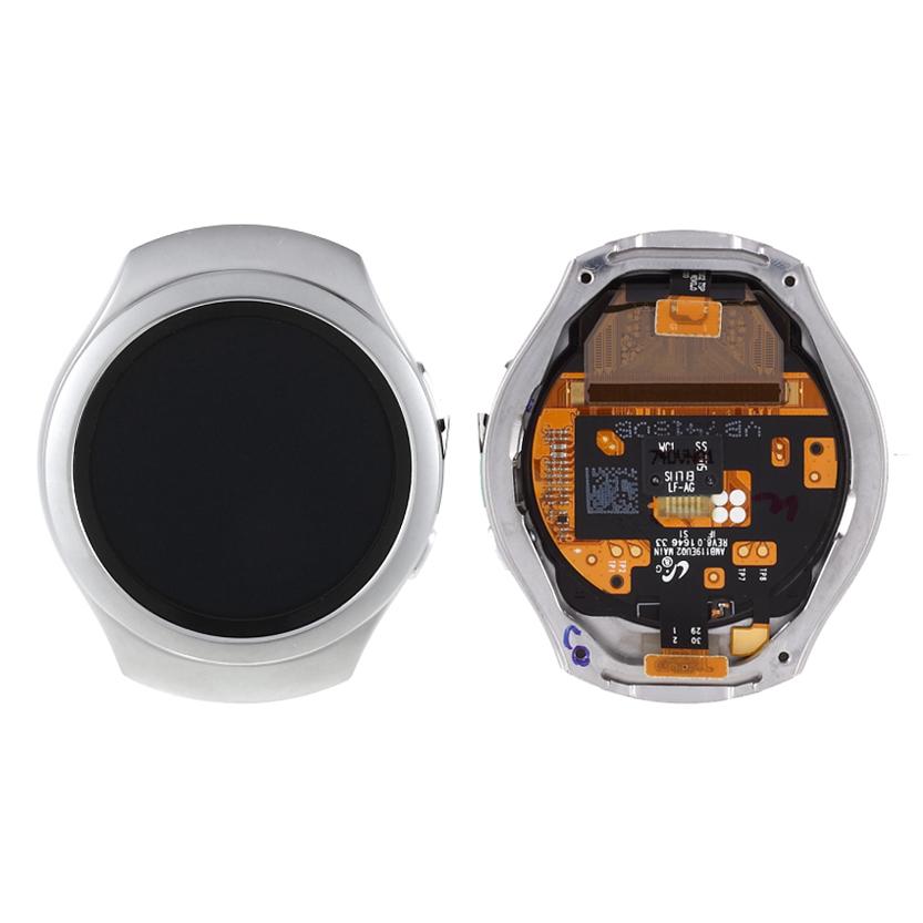 

OEM LCD Screen and Digitizer Assembly with Frame (Without Logo) for Samsung Gear S2 SM-R720 Silver