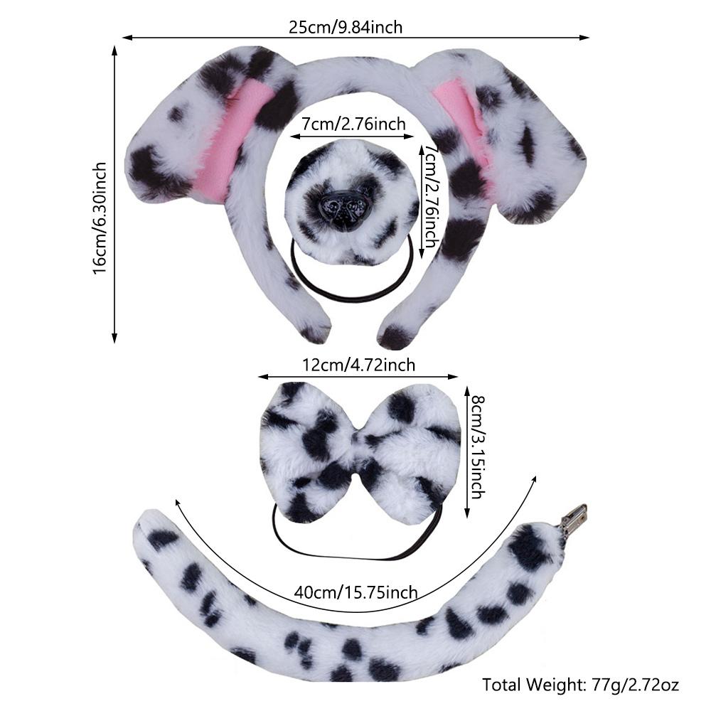 Urlaubs-Maskerade Stirnband Nase Schwanz Fliege Halloween Schweinekostüm Requisiten für Kinder und Erwachsene