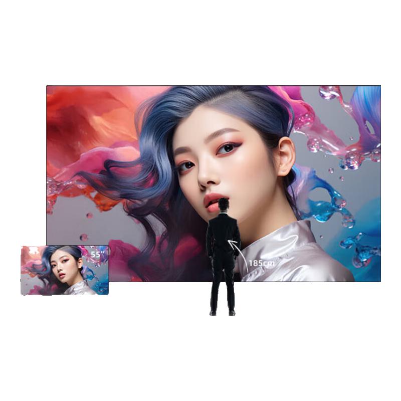 Ganyii Black Crystal Narrow Bezel Fixed Frame Projection Screen