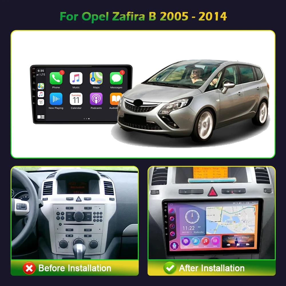 Android 13 For Opel Zafira B 2005-2014  Wireless Multimedia Car Monitor 2 Din Screen Auto Radio 4G GPS Navigation Stereo
