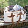 Outdoor Carriers Bag for Small Pet Dog Carriers Bag Cats Carriers Bag with Pouches Breathable Carry Bag for Dog Cats