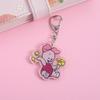 1/12Pcs Disney Winnie the Pooh Acrylic Car Keychain Cute Backpack Pendant Funny Bag Charms Accessories Decoration Holiday Gifts