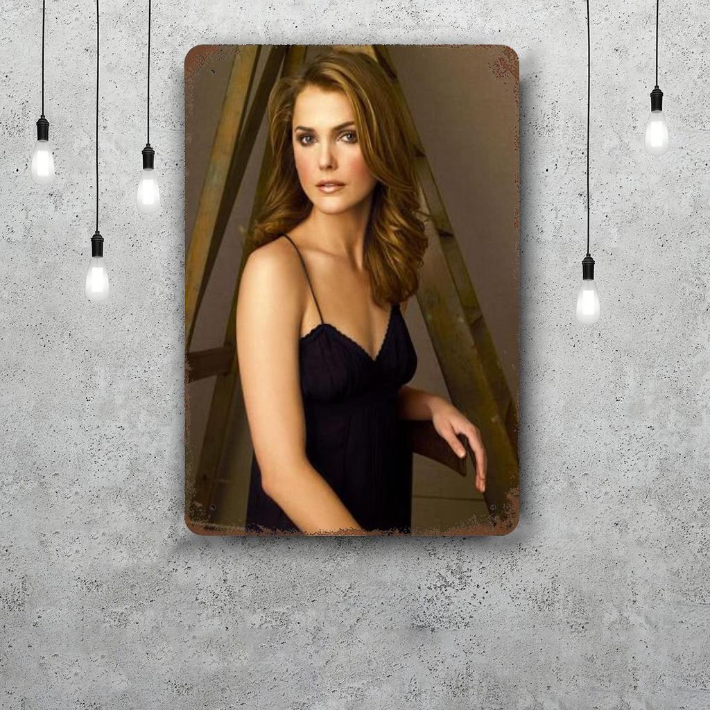 keri russell actor Decor Poster Vintage Tin Sign Metal Sign Decorative Plaque for Pub Bar Man Cave Club Wall Decoration