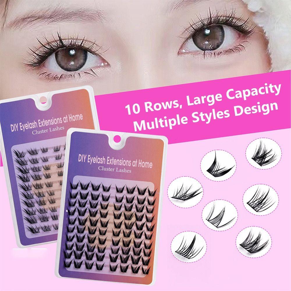 Anime Lash Clusters Spiky Cluster Eyelash Extensions Volume Individual Lashes  DIY At Home