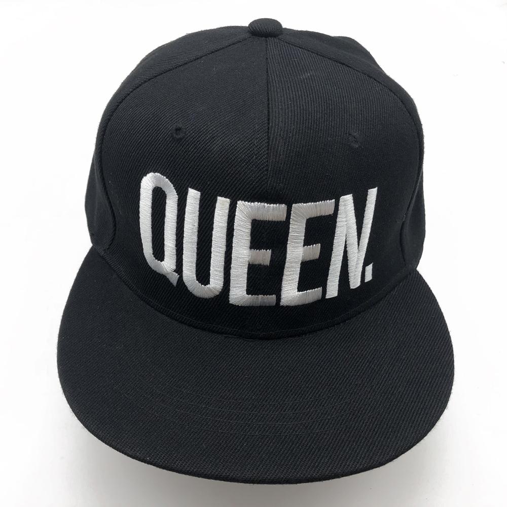 Black Hip Hop Snapback Baseball Cap Embroidered QUEEN for Men Women