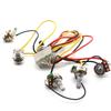 1 Set Gitarren-Verkabelungsbaum Vorverkabelt 2v2t 3-Wege-Kippschalter Buchse 500k Potentiometer