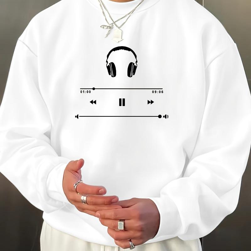 

Men s Crew Neck Sweatshirt, Ultra-Soft Breathable, Daily Essential Casual S