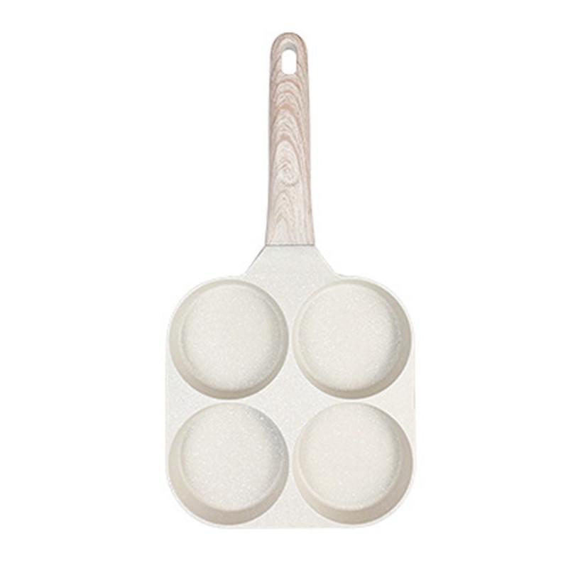 "Non-Stick Maifan Stone Omelette Pan - 4-Hole Mini Breakfast and Pancake Pan"