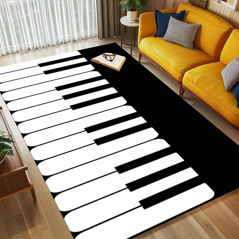 Music Keys Living Room Nonslip Area Rug Soft Carpet For Bedroom Game Playroom Sofa Office Home Decor Doormat Christmas Gift C9261709