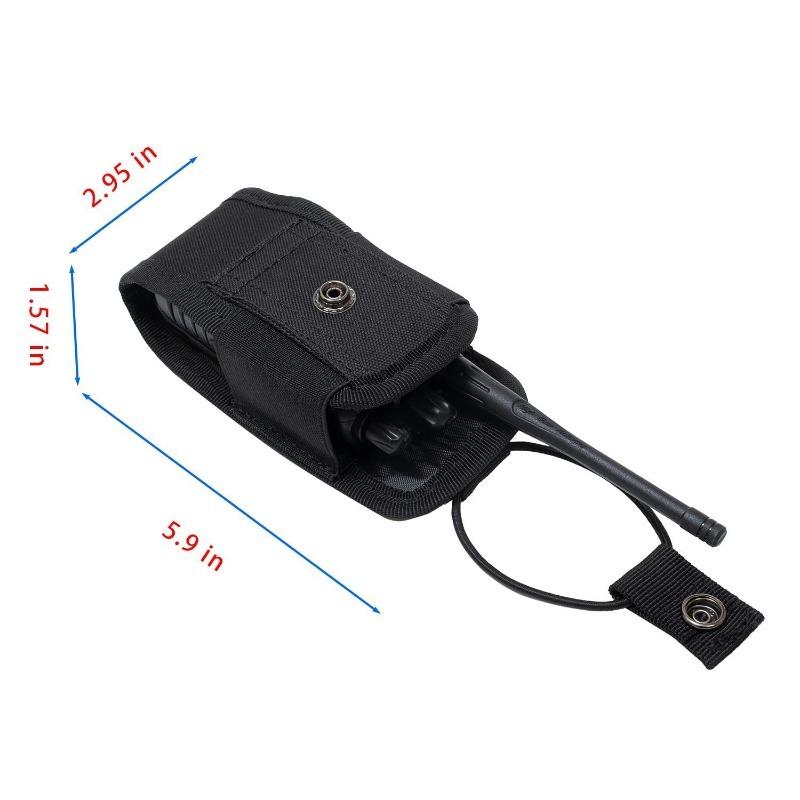 Tactical Walkie Talkie Carry Bag Universal Radio Pouch Holder Pocket for Duty Belt Portable Outdoor Camping Sports Waist DJJPJ01