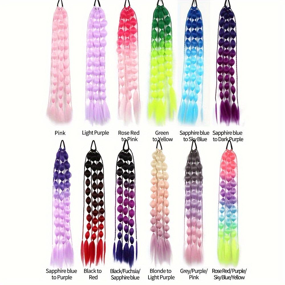 Lantern Braid Long Bubble Ponytail Wig - Fashionable Women's Street Style