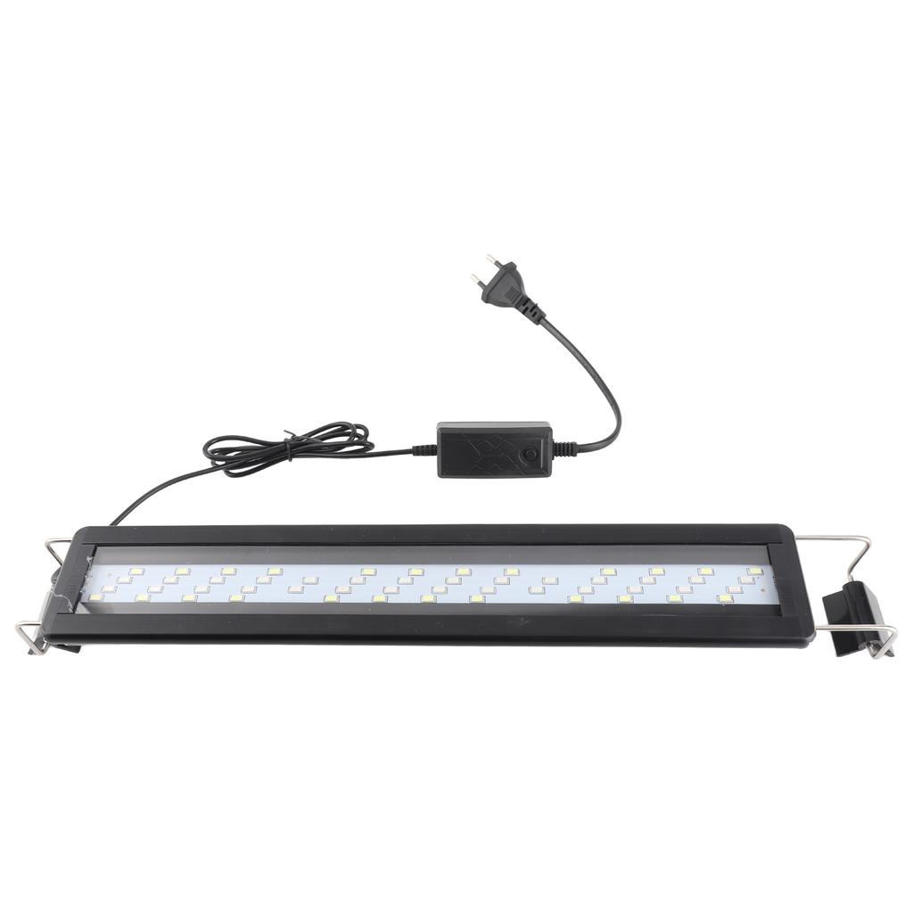 LED Aquarium Light 4 Rows Beads 3 Color Modes Splash Proof Heat Dissipation Extendable Bracket